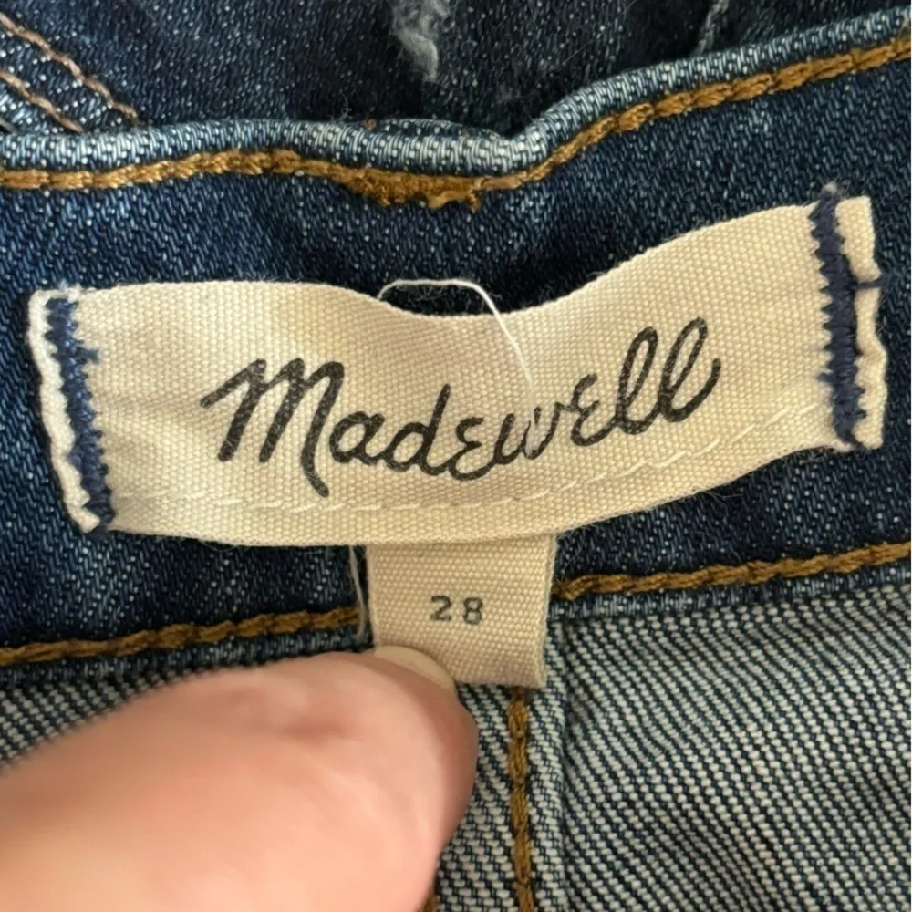 Madewell High-Rise Denim Shorts in Glenoaks Wash: Cutoff Edition, Size 28